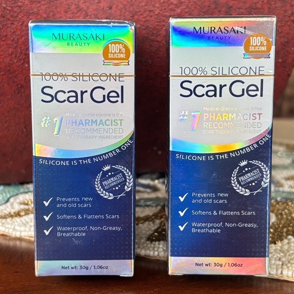 Brand New 5-Pack 100% Silicone Scar Gel Surgery C-Section Advanced Treatment